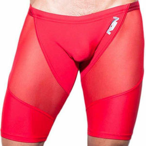 N2N Bodywear R81 Sheer Skin Biker Sexy Red - 3248